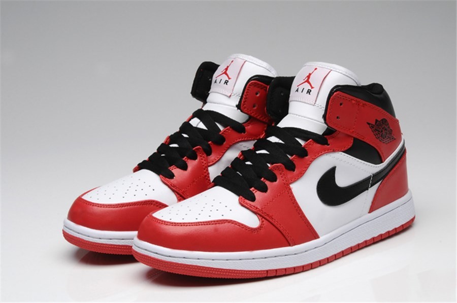 nike air jordan rouge et blanche, Homme Nike Air Jordan 1 Noir/Blanc/Rouge Jordan Basket Femme